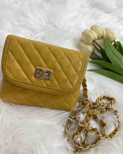 Quilted Çanta sarı