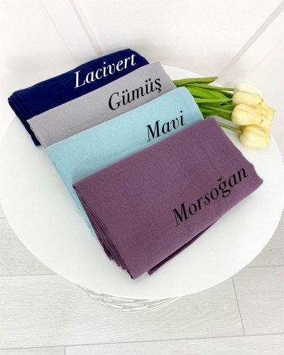 Pamuk Jazz Şal mavi