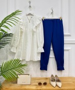 Fame Pantolon saks mavisi