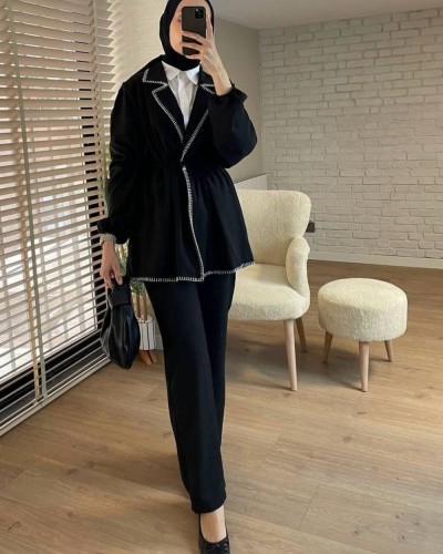 Semma Keten Takım siyah