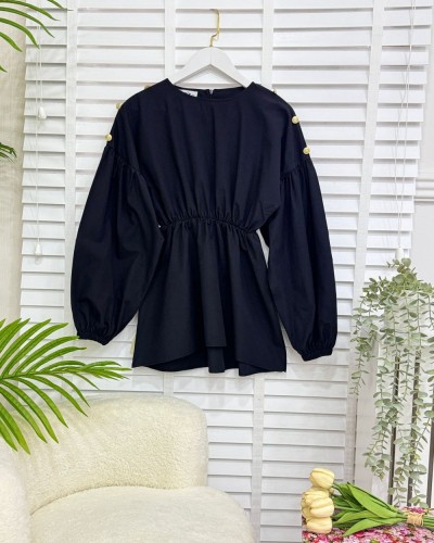 Beyge Gömlek  siyah