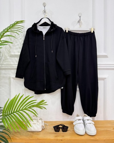 Zişu Oyşo İkili takım siyah 