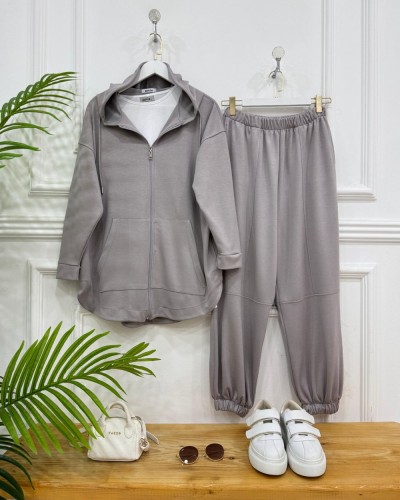 Zişu Oyşo İkili takım gri 