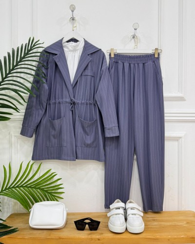 Bery Ceketli Takım  gri