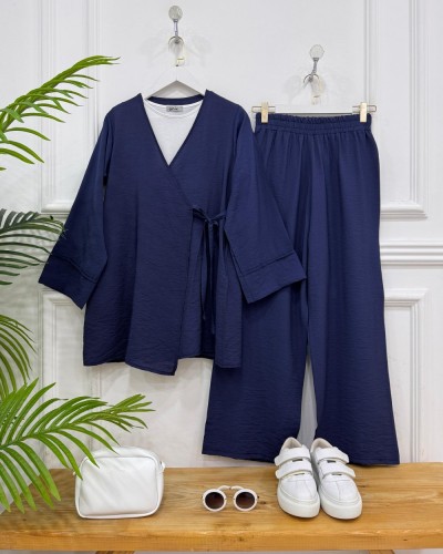 Bonita Kimonalı İkili Takım lacivert