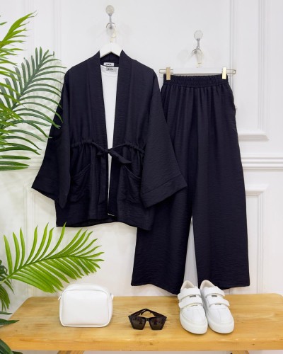 Gizila  ikili takım siyah