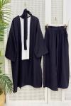 First Abaya Takım siyah