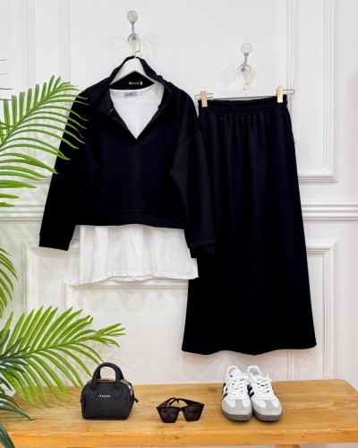 Dolly Oyşo İkili Takım siyah