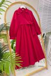 İlyun  Elbise kırmızı