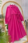 İlyun  Elbise fuşya
