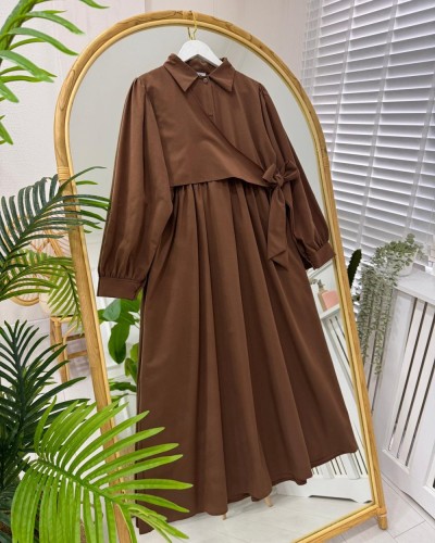 İlyun  Elbise kahve