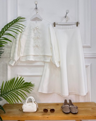 Kamila  ikili Takım beyaz