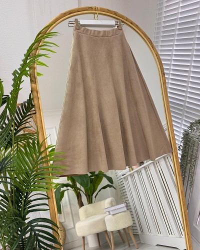 Mitra Süet  Etek vizon