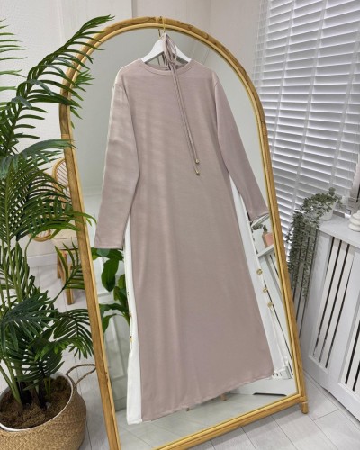 Rikha Oyşo Elbise  Bej