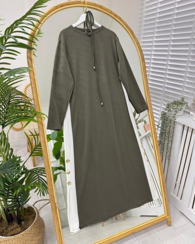 Rikha Oyşo Elbise  haki