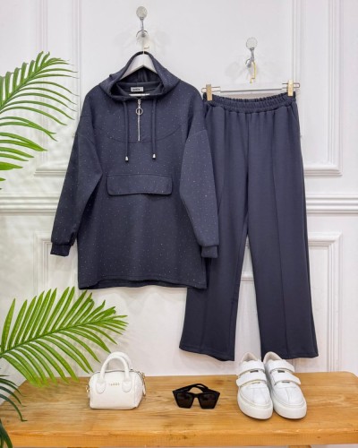 Ejla taşlı oyşo ikili Takım füme