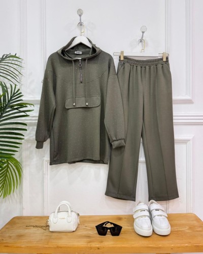 Ejla taşlı oyşo ikili Takım haki