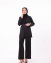 Layza ceketli İkili takım siyah 