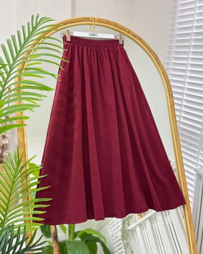 Bambi Keten Etek  bordo