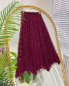 Fiona Tül Etek bordo