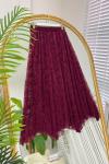 Fiona Tül Etek bordo