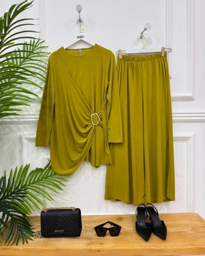 Öykü ikili takım yağ yeşili