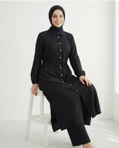 Sere Tam boy ikili Takım  siyah