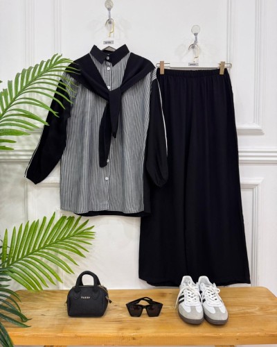 Mika İkili Takım siyah