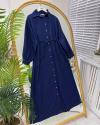 Westa Gömlek Elbise lacivert