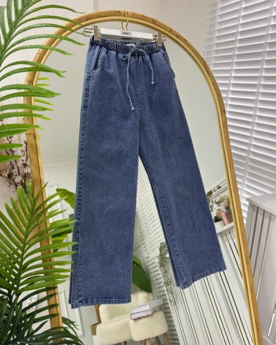 Merva Kot Pantolon mavi 