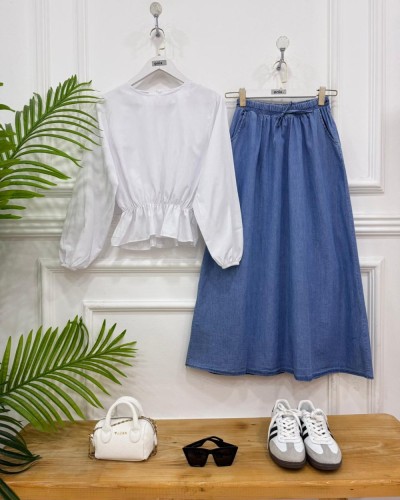 Diya kot  Etek +Gömlek 