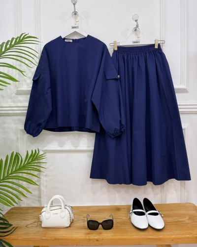 Lavanya ikili Takım lacivert