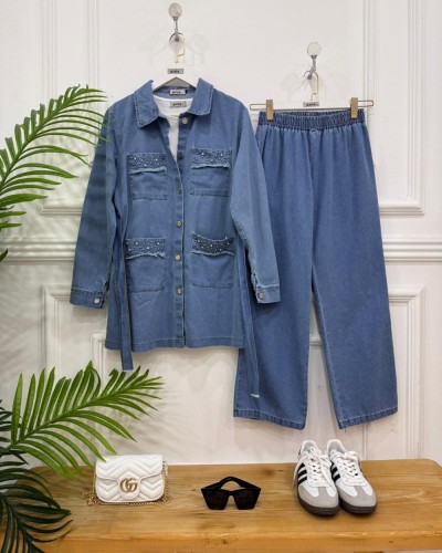 Belfü Kot ikili Takım mavi