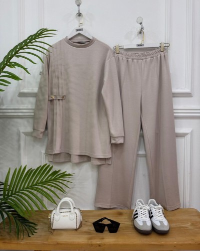 Nitra Oyşo ikili Takım bej