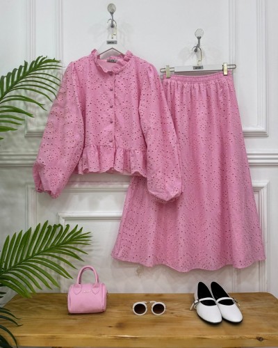 Rosalie İkili Takım pembe