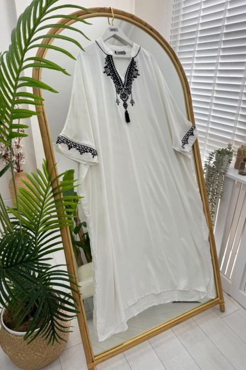 Galia Kaftan beyaz