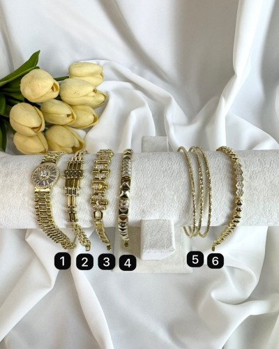 kod 2198  14 k gold kaplama Vip bileklik 