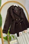 Stil Trench kahve
