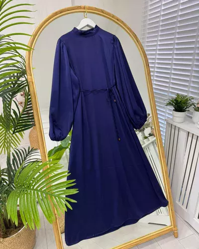 ipek elbise lacivert